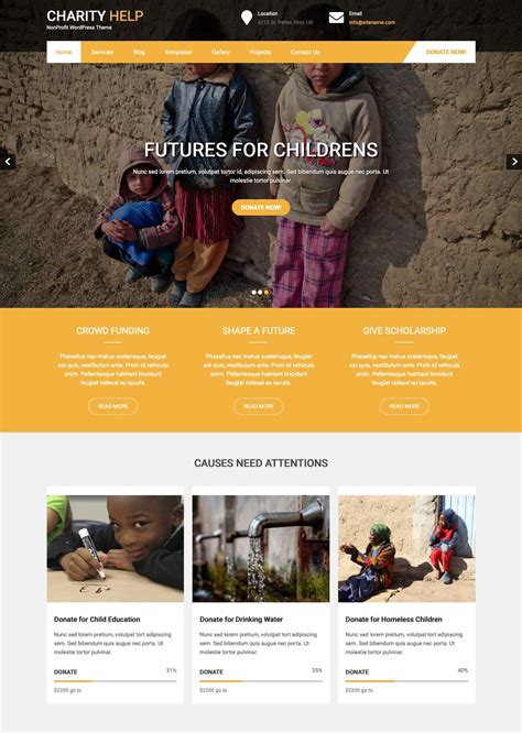 charity help lite demo content|15+ Best Free Charity WordPress Themes for NGO .